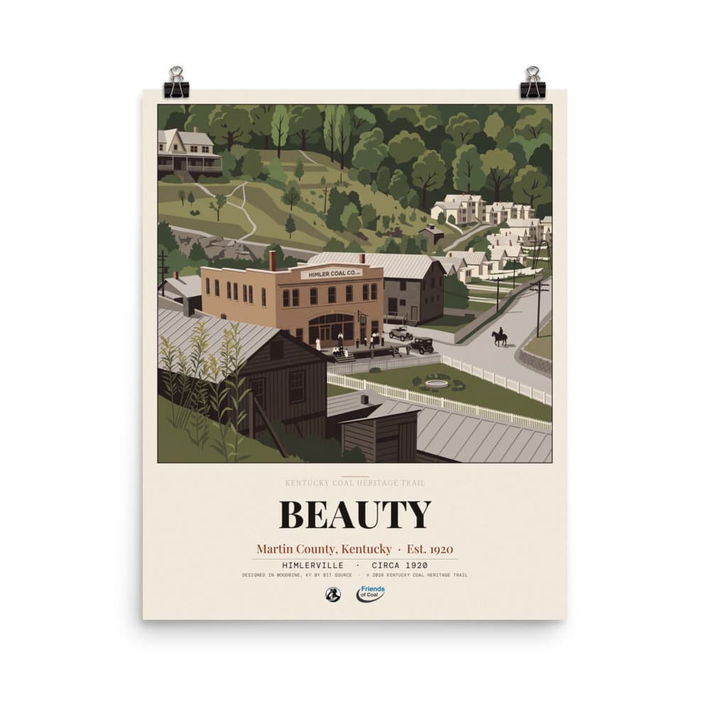 Beauty Kentucky Coal Heritage Trail Poster