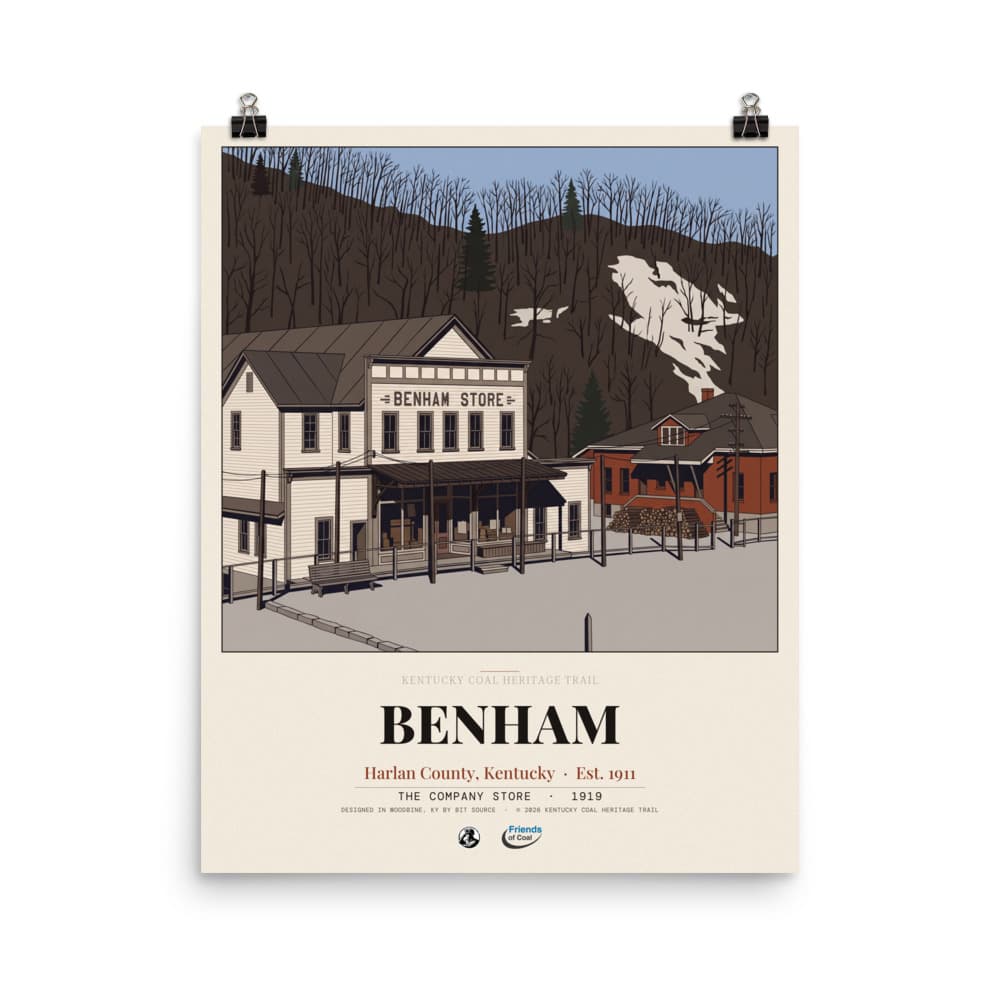 Benham Kentucky Coal Heritage Trail Poster