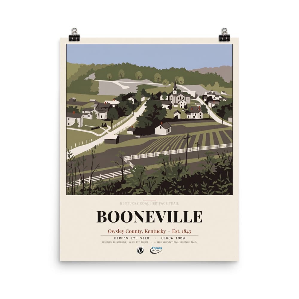 Booneville Kentucky Coal Heritage Trail Poster