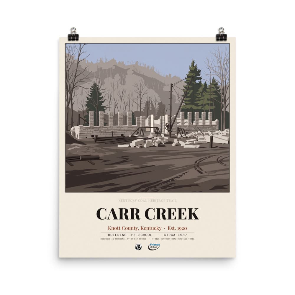 Carr Creek Kentucky Coal Heritage Trail Poster
