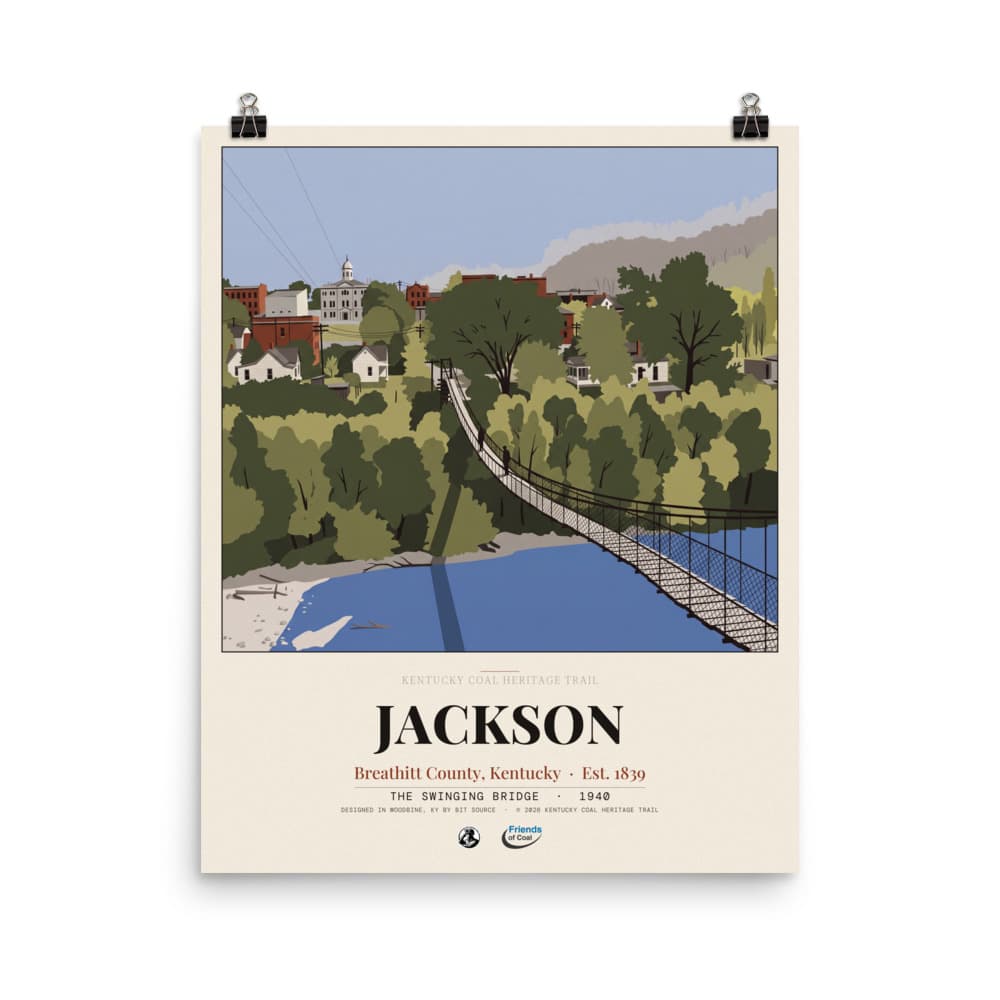 Jackson Kentucky Coal Heritage Trail Poster