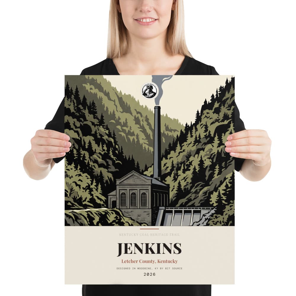 Jenkins Kentucky Coal Heritage Trail Poster