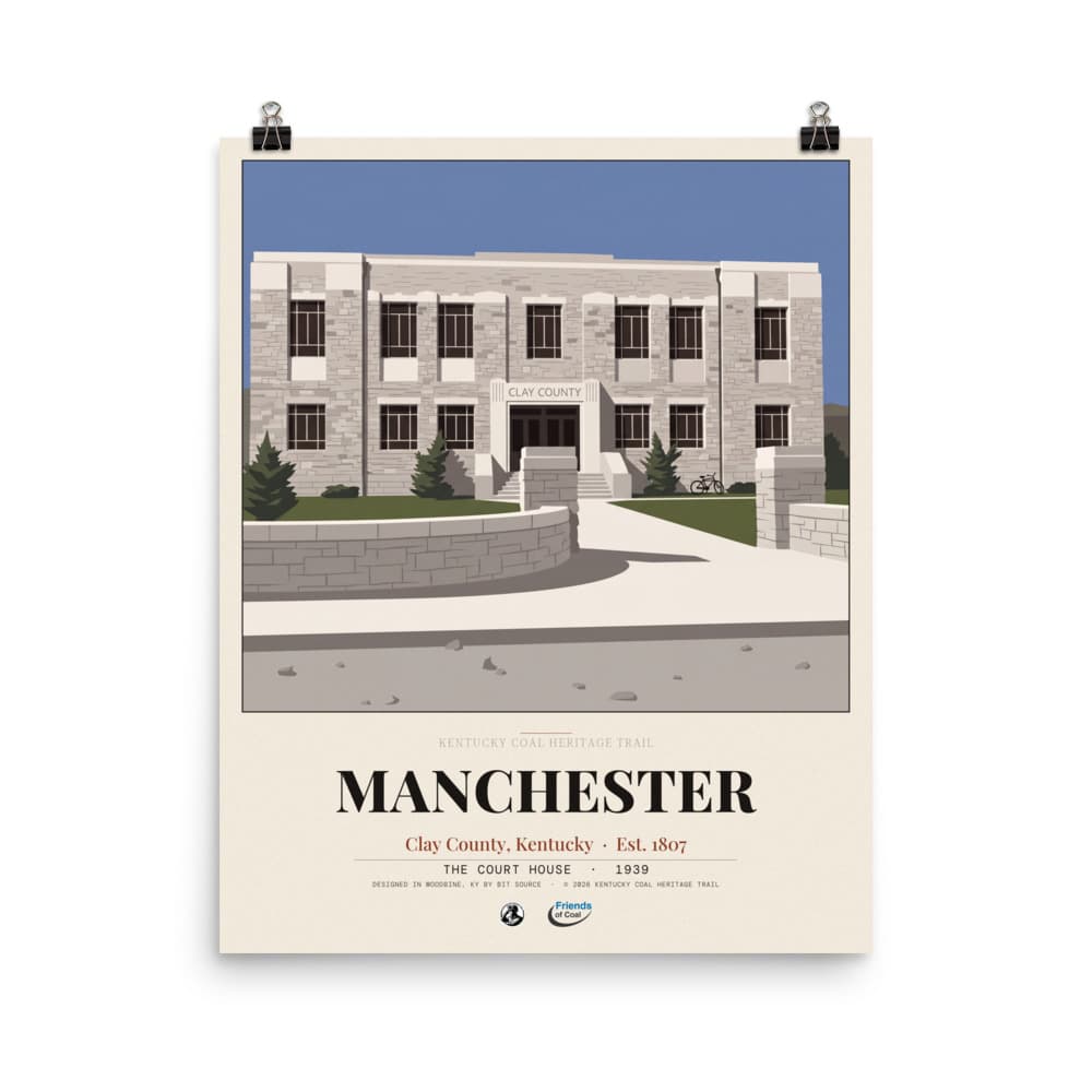 Manchester Kentucky Coal Heritage Trail Poster