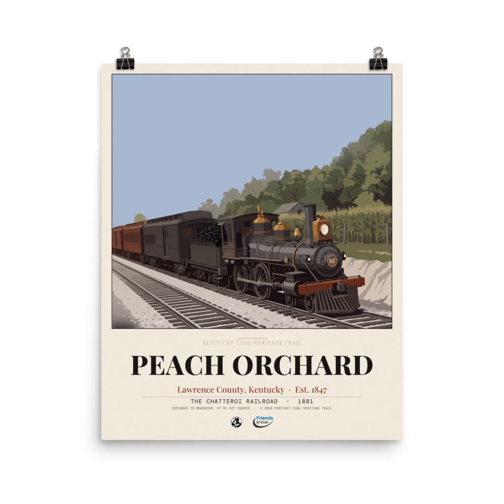 Peach Orchard Kentucky Coal Heritage Trail Poster