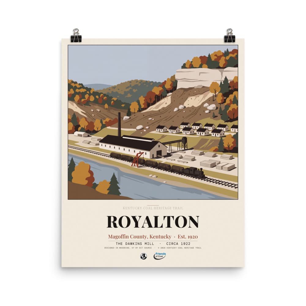 Royalton Kentucky Coal Heritage Trail Poster