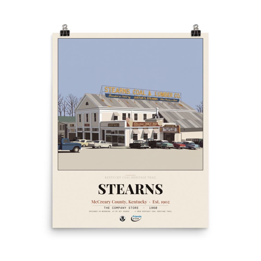 Stearns Kentucky Coal Heritage Trail Poster